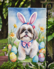 Load image into Gallery viewer, Shih Tzu Easter Garden Flag - Easter Egg Hunt - Dog-Themed Spring Yard Decor