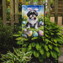 Load image into Gallery viewer, Shih Tzu Easter Garden Flag - Easter Egg Hunt - Dog-Themed Spring Yard Decor