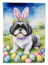 Load image into Gallery viewer, Shih Tzu Easter Egg Hunt House Flag