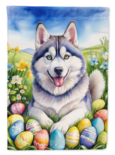Load image into Gallery viewer, Siberian Husky Easter Garden Flag - Easter Egg Hunt - Dog-Themed Spring Yard Decor