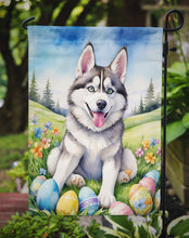 Load image into Gallery viewer, Siberian Husky Easter Garden Flag - Easter Egg Hunt - Dog-Themed Spring Yard Decor