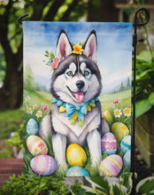 Load image into Gallery viewer, Siberian Husky Easter Garden Flag - Easter Egg Hunt - Dog-Themed Spring Yard Decor