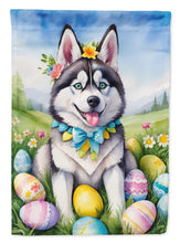 Load image into Gallery viewer, Siberian Husky Easter Garden Flag - Easter Egg Hunt - Dog-Themed Spring Yard Decor