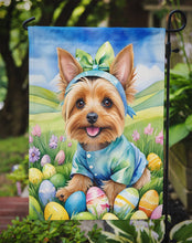 Load image into Gallery viewer, Silky Terrier Easter Garden Flag - Easter Egg Hunt - Dog-Themed Spring Yard Decor