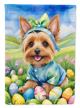 Load image into Gallery viewer, Silky Terrier Easter Garden Flag - Easter Egg Hunt - Dog-Themed Spring Yard Decor