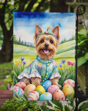 Load image into Gallery viewer, Silky Terrier Easter Garden Flag - Easter Egg Hunt - Dog-Themed Spring Yard Decor