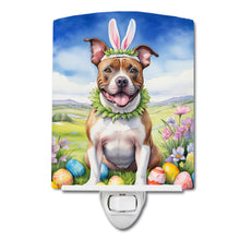 Load image into Gallery viewer, Staffordshire Bull Terrier Easter Egg Hunt Ceramic Night Light