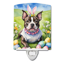 Load image into Gallery viewer, Staffordshire Bull Terrier Easter Egg Hunt Ceramic Night Light