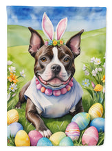 Load image into Gallery viewer, Staffordshire Bull Terrier Easter Garden Flag - Easter Egg Hunt - Dog-Themed Spring Yard Decor
