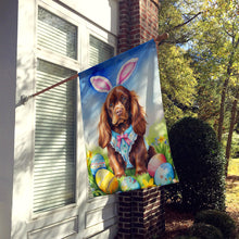 Load image into Gallery viewer, Sussex Spaniel Easter Egg Hunt House Flag