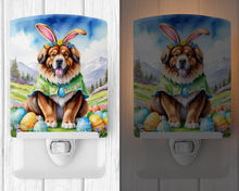 Load image into Gallery viewer, Tibetan Mastiff Easter Egg Hunt Ceramic Night Light