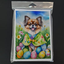 Load image into Gallery viewer, Tibetan Spaniel Easter Egg Hunt Greeting Cards - Blank Note Cards – 8-Pack of Artist-Designed Cards with Envelopes