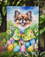 Load image into Gallery viewer, Tibetan Spaniel Easter Garden Flag - Easter Egg Hunt - Dog-Themed Spring Yard Decor