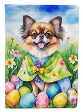 Load image into Gallery viewer, Tibetan Spaniel Easter Garden Flag - Easter Egg Hunt - Dog-Themed Spring Yard Decor