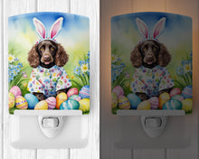 Load image into Gallery viewer, Water Spaniel Easter Egg Hunt Ceramic Night Light
