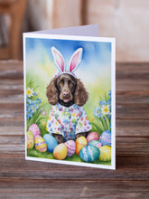 Load image into Gallery viewer, Water Spaniel Easter Egg Hunt Greeting Cards - Blank Note Cards – 8-Pack of Artist-Designed Cards with Envelopes