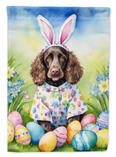 Load image into Gallery viewer, Water Spaniel Easter Garden Flag - Easter Egg Hunt - Dog-Themed Spring Yard Decor