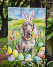 Load image into Gallery viewer, Weimaraner Easter Garden Flag - Easter Egg Hunt - Dog-Themed Spring Yard Decor