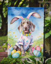 Load image into Gallery viewer, Weimaraner Easter Garden Flag - Easter Egg Hunt - Dog-Themed Spring Yard Decor