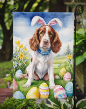 Load image into Gallery viewer, Welsh Springer Spaniel Easter Garden Flag - Easter Egg Hunt - Dog-Themed Spring Yard Decor