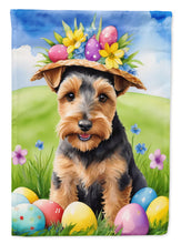 Load image into Gallery viewer, Welsh Terrier Easter Egg Hunt House Flag