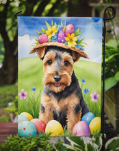 Load image into Gallery viewer, Welsh Terrier Easter Garden Flag - Easter Egg Hunt - Dog-Themed Spring Yard Decor