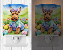 Load image into Gallery viewer, Welsh Terrier Easter Egg Hunt Ceramic Night Light