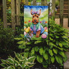 Load image into Gallery viewer, Welsh Terrier Easter Garden Flag - Easter Egg Hunt - Dog-Themed Spring Yard Decor