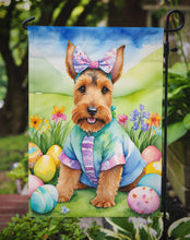Load image into Gallery viewer, Welsh Terrier Easter Garden Flag - Easter Egg Hunt - Dog-Themed Spring Yard Decor
