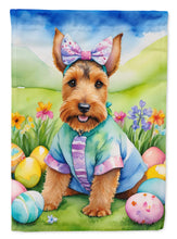Load image into Gallery viewer, Welsh Terrier Easter Garden Flag - Easter Egg Hunt - Dog-Themed Spring Yard Decor