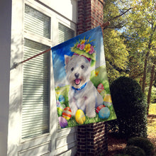 Load image into Gallery viewer, Westie Easter Egg Hunt House Flag