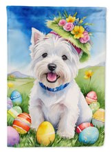 Load image into Gallery viewer, Westie Easter Egg Hunt House Flag