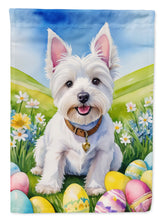 Load image into Gallery viewer, West Highland White Terrier Westie Easter Garden Flag - Easter Egg Hunt - Dog-Themed Spring Yard Decor