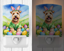 Load image into Gallery viewer, Wheaten Terrier Easter Egg Hunt Ceramic Night Light