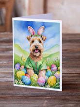 Load image into Gallery viewer, Wheaten Terrier Easter Egg Hunt Greeting Cards - Blank Note Cards – 8-Pack of Artist-Designed Cards with Envelopes