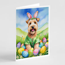 Load image into Gallery viewer, Wheaten Terrier Easter Egg Hunt Greeting Cards - Blank Note Cards – 8-Pack of Artist-Designed Cards with Envelopes