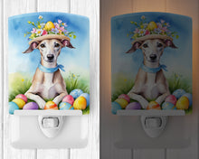 Load image into Gallery viewer, Whippet Easter Egg Hunt Ceramic Night Light