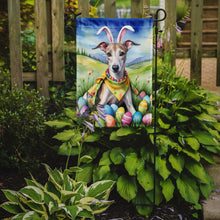 Load image into Gallery viewer, Whippet Easter Garden Flag - Easter Egg Hunt - Dog-Themed Spring Yard Decor