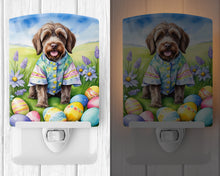 Load image into Gallery viewer, Wirehaired Pointing Griffon Easter Egg Hunt Ceramic Night Light