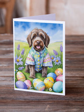 Load image into Gallery viewer, Wirehaired Pointing Griffon Easter Egg Hunt Greeting Cards - Blank Note Cards – 8-Pack of Artist-Designed Cards with Envelopes
