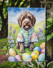 Load image into Gallery viewer, Wirehaired Pointing Griffon Easter Garden Flag - Easter Egg Hunt - Dog-Themed Spring Yard Decor