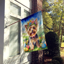 Load image into Gallery viewer, Yorkshire Terrier Easter Egg Hunt House Flag