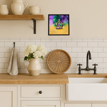 Load image into Gallery viewer, King's Mardi Gras Crown Framed Metal Print