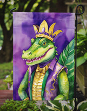 Load image into Gallery viewer, Alligator King of Mardi Gras Garden Flag – Decorative Garden Flag by Caroline's Treasures