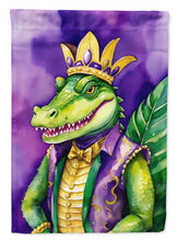 Load image into Gallery viewer, Alligator King of Mardi Gras Garden Flag – Decorative Garden Flag by Caroline's Treasures