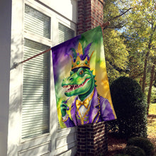 Load image into Gallery viewer, Alligator King of Mardi Gras House Flag