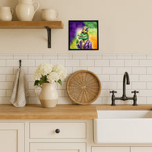 Load image into Gallery viewer, Alligator King of Mardi Gras Framed Metal Print
