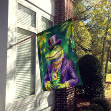 Load image into Gallery viewer, Alligator King of Mardi Gras House Flag