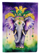 Load image into Gallery viewer, Elephant King of Mardi Gras Garden Flag – Decorative Garden Flag by Caroline's Treasures