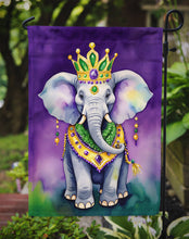 Load image into Gallery viewer, Elephant King of Mardi Gras Garden Flag – Decorative Garden Flag by Caroline's Treasures